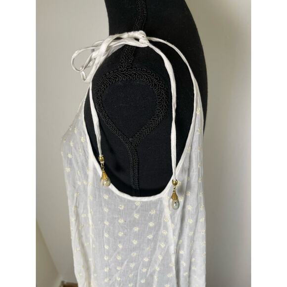 Solid & Striped Women’s Mid Solid Striped Sheer Cover-up Coastal Beachy Dress L - Picture 7 of 12